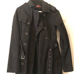 Royal Bones long button trench coat